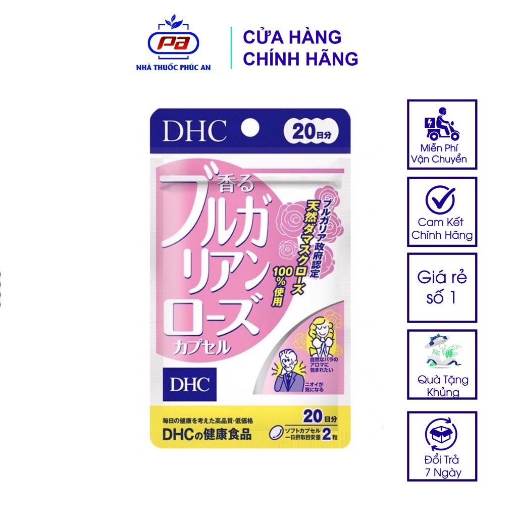 Viên Uống Hương Hoa Hồng Thơm Cơ Thể DHC Bulgarian Rose Capsule