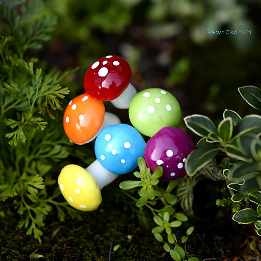 Set 16 Cây Nấm Giả Trang Trí Giáng Sinh