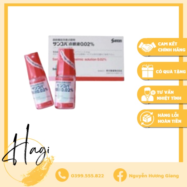 Nhỏ mắt cận Sancoba 5ml Nhật Bản