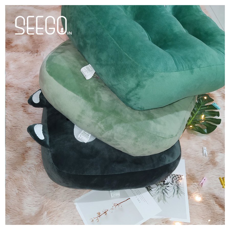 Đệm lót ngồi nâng chiều cao xe oto hình thú cute, đệm bệt dùng cho bàn trà, sofa, decor phòng