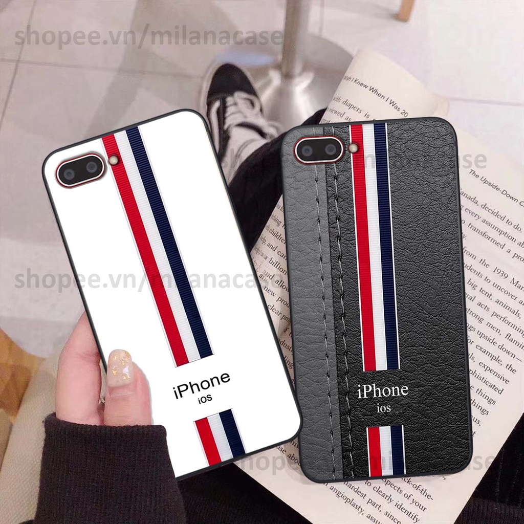 Ốp Oppo A3s / A1k in giả da phong cách thể thao, cá tính, thời trang