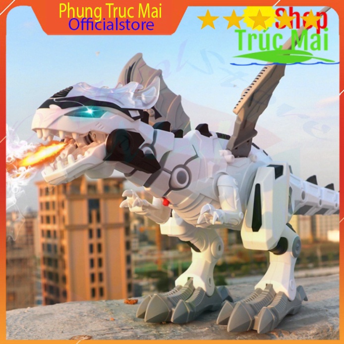 Khủng Long Robot BBS Có Hiệu Ứng Phun Lửa Và Nước Kích Thước Lớn - Đồ Chơi Giải Trí Cho Trẻ Em , Đồ chơi trẻ em
