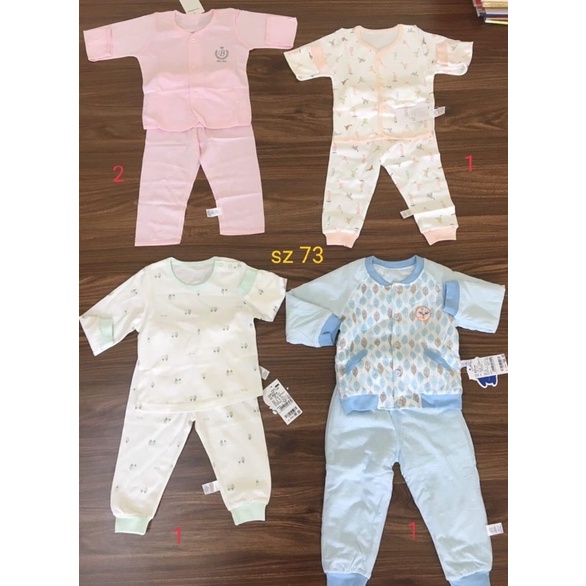 [Xuất Nhật] Combo 3b bộ cotton nỉ xuất Nhật cho bé 0-3t bé trai bé gái
