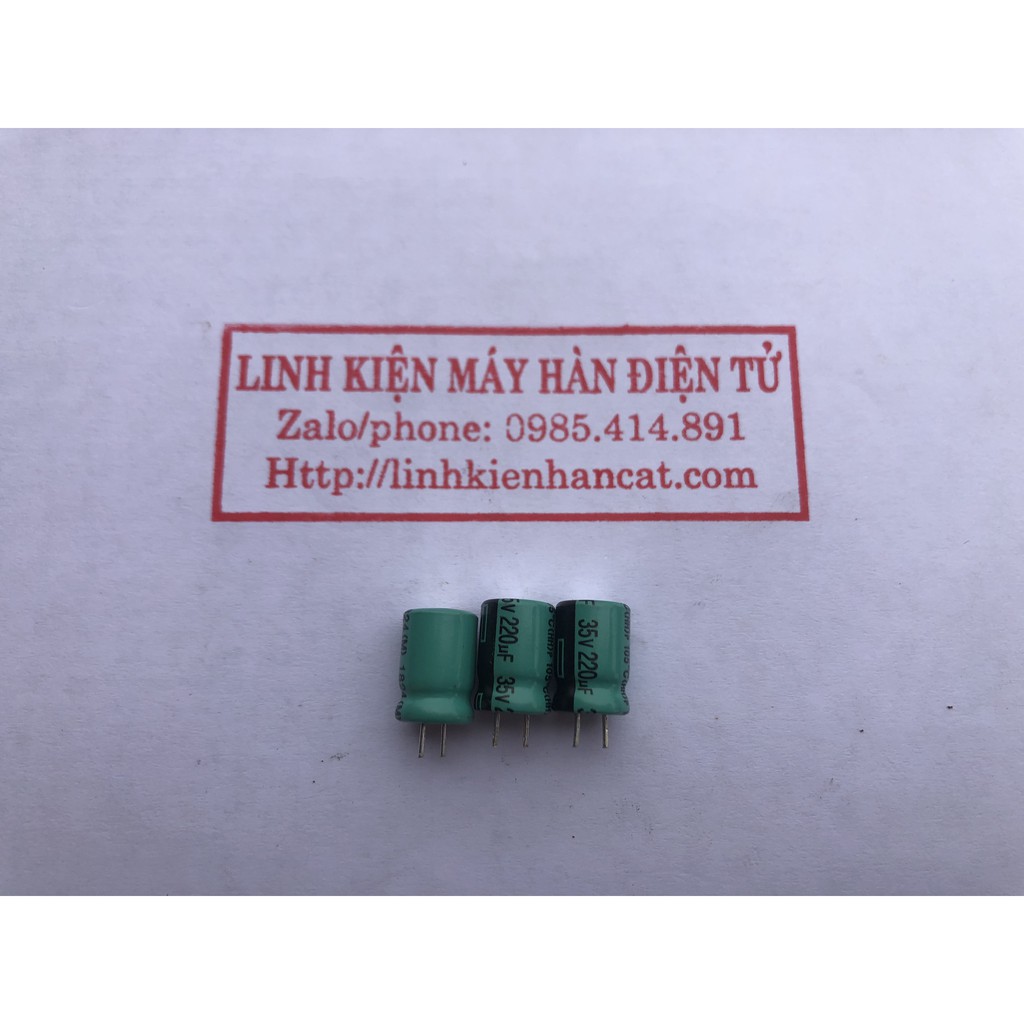 Tụ 220uf 35v 8x12mm