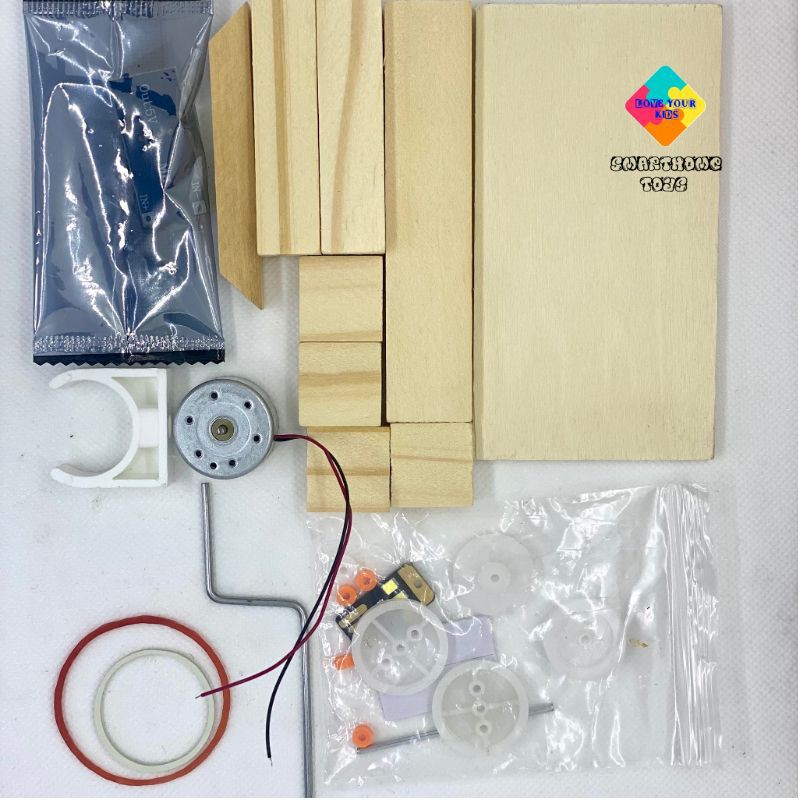 Đồ Chơi Lắp Ráp Cho Bé – Đồ Chơi Gỗ Thông Minh,  Máy Phát Điện Mini Bằng Gỗ Sáng Tạo SmartHome Toys