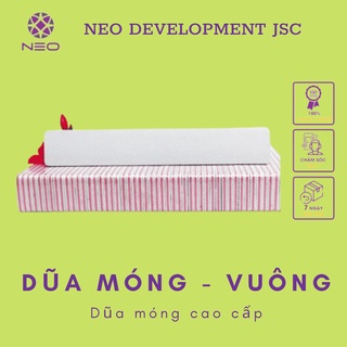 Nail file giũa móng tay 2 mặt nhám neo dạng vuông