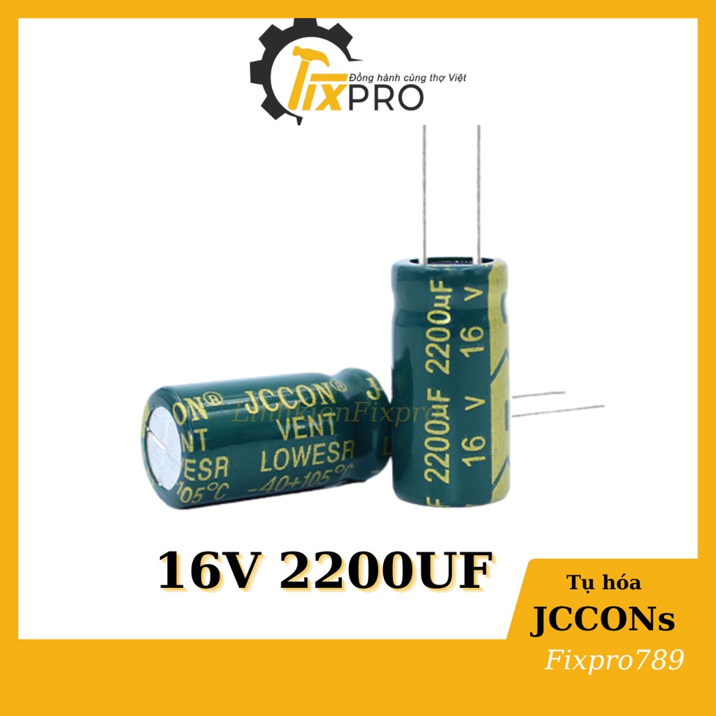 Tụ hóa 16V 100uF-10000uF tần số cao màu xanh