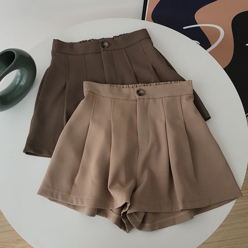 Quần Short Lưng Cao Ống Rộng Thời Trang Xuân Hè Mới Cho Nữ