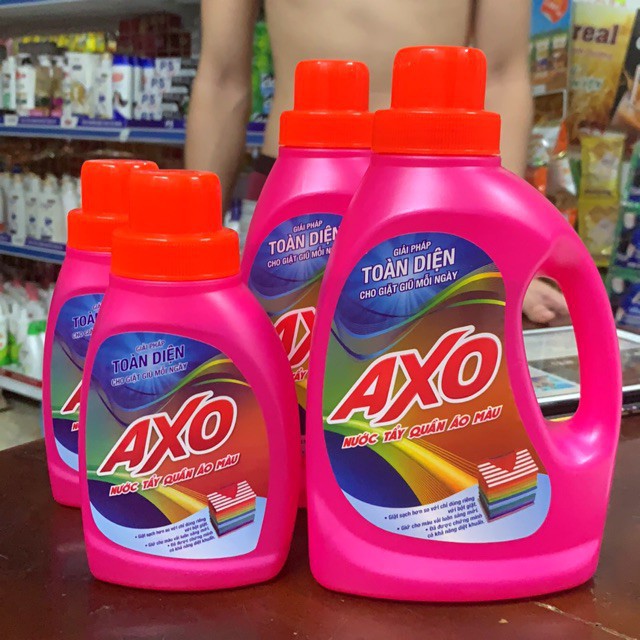 Nước Tẩy Quần Áo Màu AXO 400ml/800ml date mới .