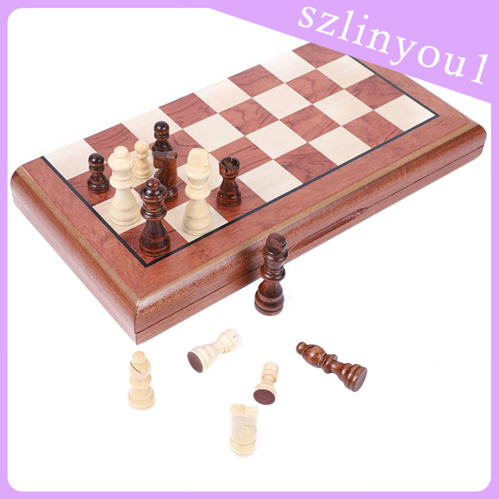 New Arrival Magnetic Wooden Chess Backgammon Checkers Chess Game Ancient Chess Travel