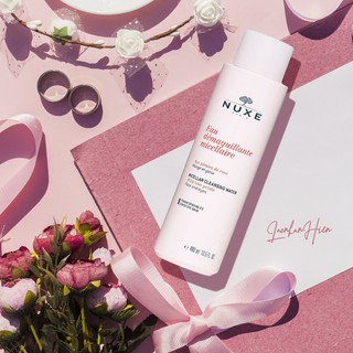 NƯỚC TẨY TRANG NUXE CHIẾT XUẤT HOA HỒNG CHO DA THIÊN KHÔ ❤ NUXE MICELLAR CLEANSING WATER WITH ROSE PETALS (Bản 400ml)