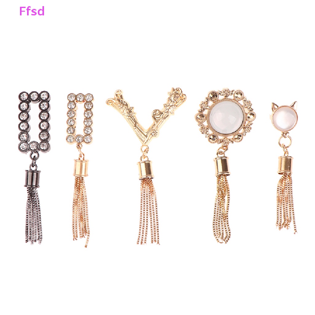 {Ffsd} Mặt Dây Tua Rua Kim Loại Tinh Tế Tự Làm Túi Xách / Mũ Trang Trí Thủ Công DIY