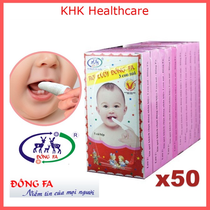 Combo 10 hộp rơ lưỡi Đông Pha (50 chiếc) hàng chuẩn y tế