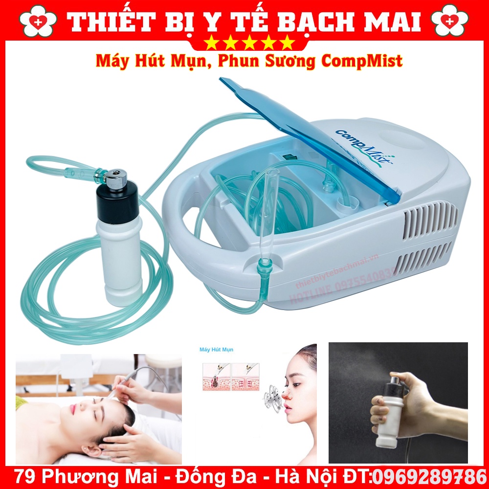 Máy Hút Mụn Phun Sương CompMist - Hút Mụn Cám, Mụn Đầu Đen