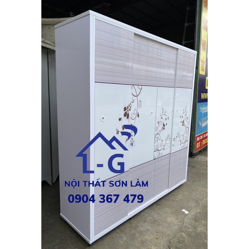 Tủ nhựa cửa lùa lớn 1m65 x 1m85 - tủ nhựa quần áo giá rẻ