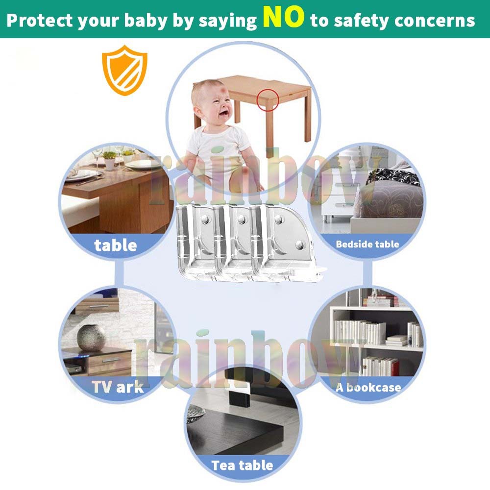 SIKU Miếng cao su trong suốt bọc góc bàn bảo vệ an toàn cho bé