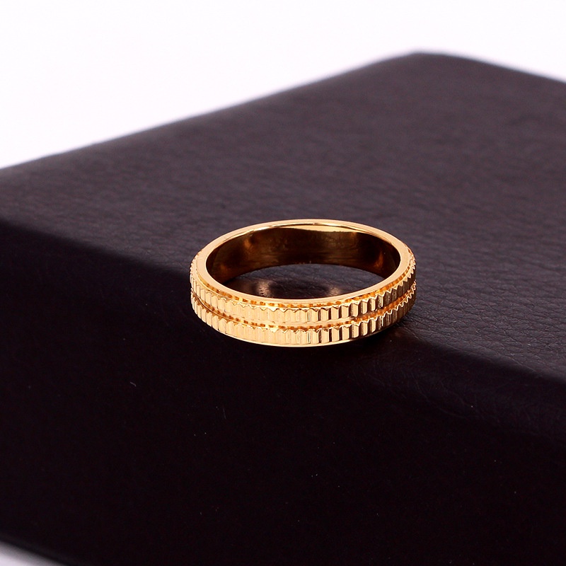 [FreeShip] Nhẫn nữ Titan bánh răng J10-401 - CAM KẾT KHÔNG BAY MÀU