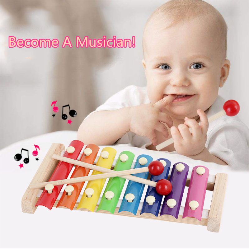Đồ chơi xếp hình bằng gỗ nhiều màu sắc dùng giáo dục sớm tiện lợi cho bé