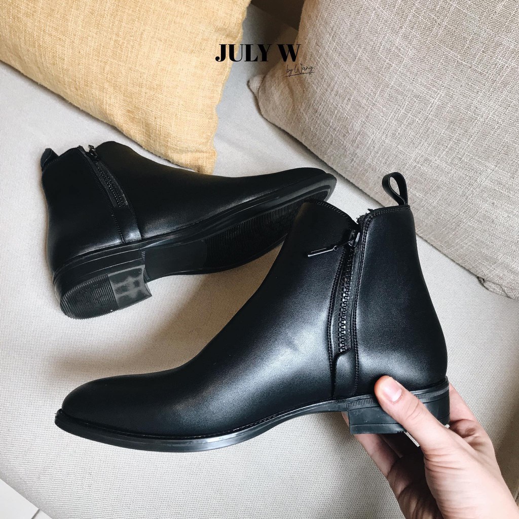 Giày Boots thời trang nam chất liệu da bò đế cao su đúc nhiệt