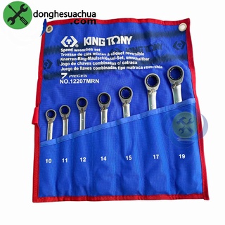 Mua Bộ cờ lê vòng miệng tự động 7 chi tiết có khóa gạt Kingtony 12207MRN 10mm - 19mm