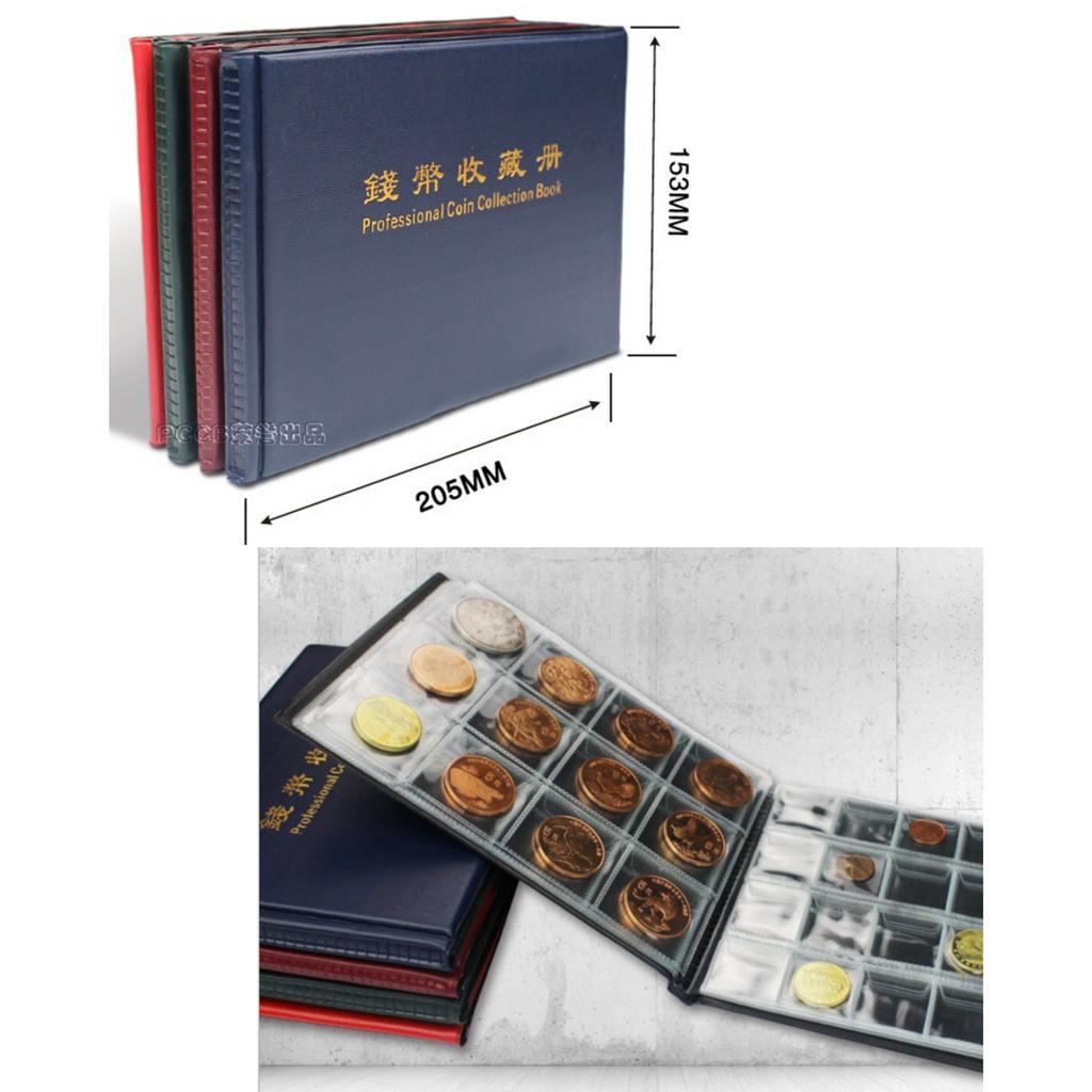 Album Đựng Xu 180 Ô Tổng Hợp Lớn và Nhỏ , bảo quản tiền xu chuẩn chính hãng PCCB