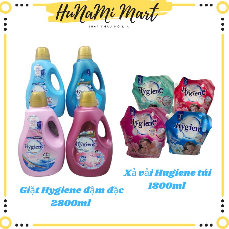 NƯỚC GIẶT HYGIENE EXPERT WASH Can 2800ML - XẢ VẢI HYGIENE TÚI 1800ML