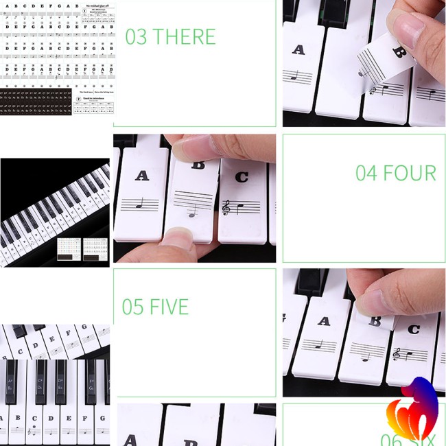 Miếng dán đánh dấu đàn piano điện 88 phím chất lượng cao