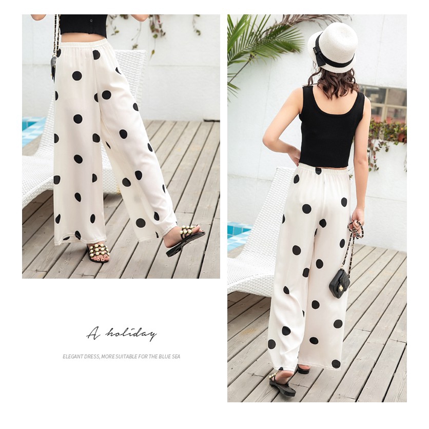 Family Matching Clothing Mother and Daughter Casual Floral Print Long Loose Pants Trousers