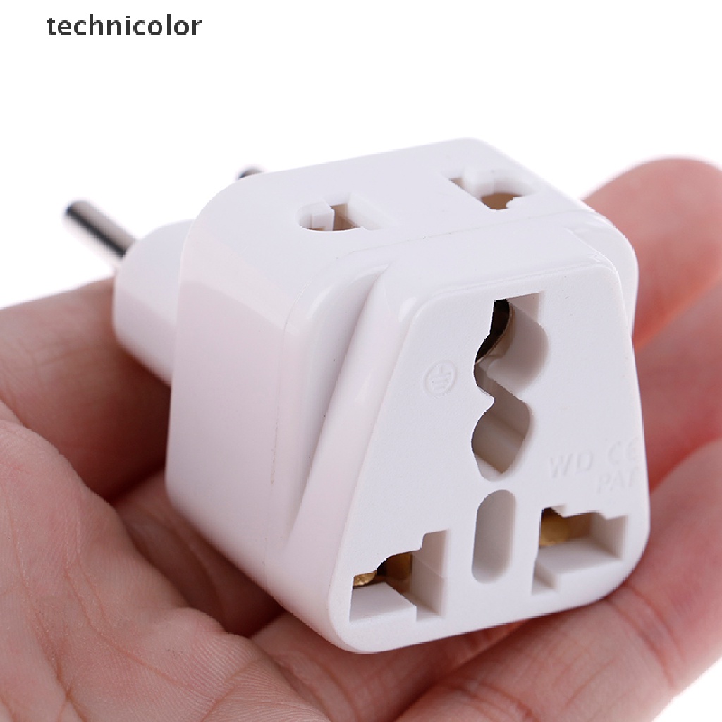 Đầu phích cắm chuyển đổi 2 chấu UK/ US/ EU/ AU 2 3 chấu tiện lợi