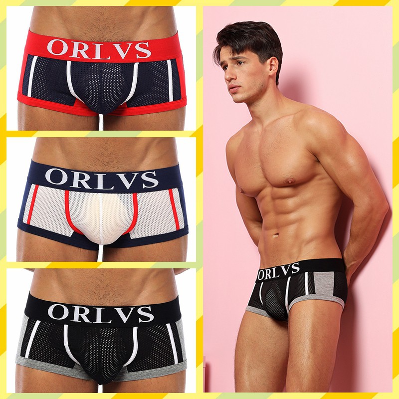 Quần lót boxer nam ORLVS OR92 thiết kế chữ U dạng lưới thoáng khí gợi cảm