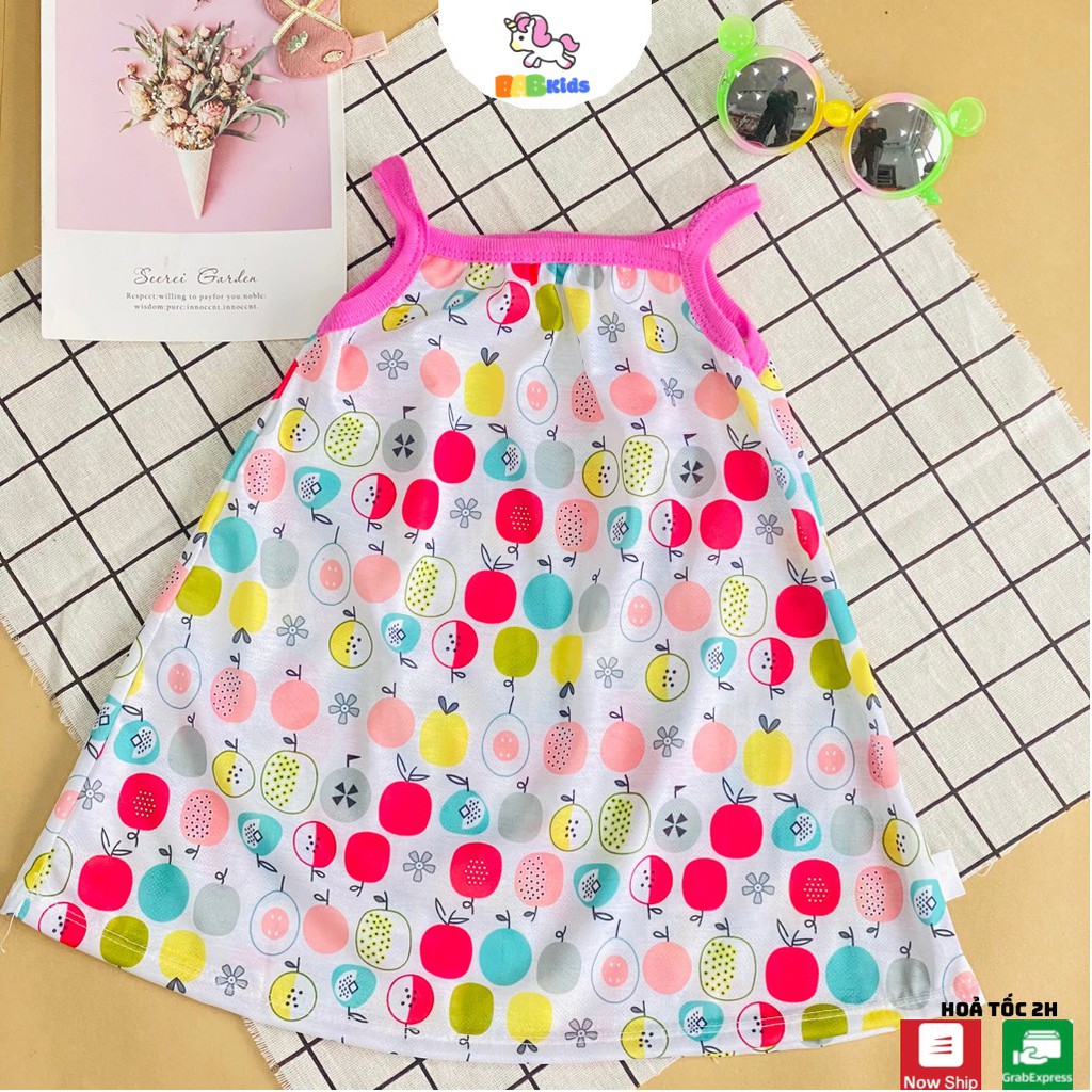 Váy 2 dây hoa nhí cho bé chất cotton thông hơi cực mát mùa hè - AS1 - BABKids