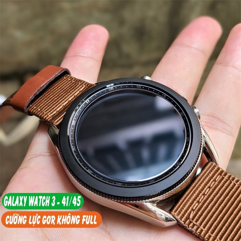 Bộ 3 miếng dán cường lực Gor cho Galalxy Watch 3 Size 41mm, 46mm trong suốt chính hãng