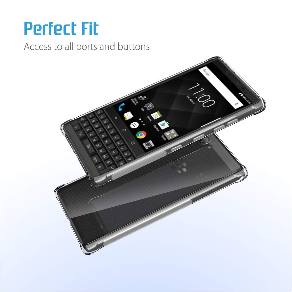 Ốp Điện Thoại Tpu Silicon Mềm Trong Suốt Chống Sốc Sang Trọng Cho Blackberry Key One / Two