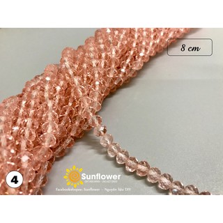 Chuỗi pha lê bánh xe 8cm
