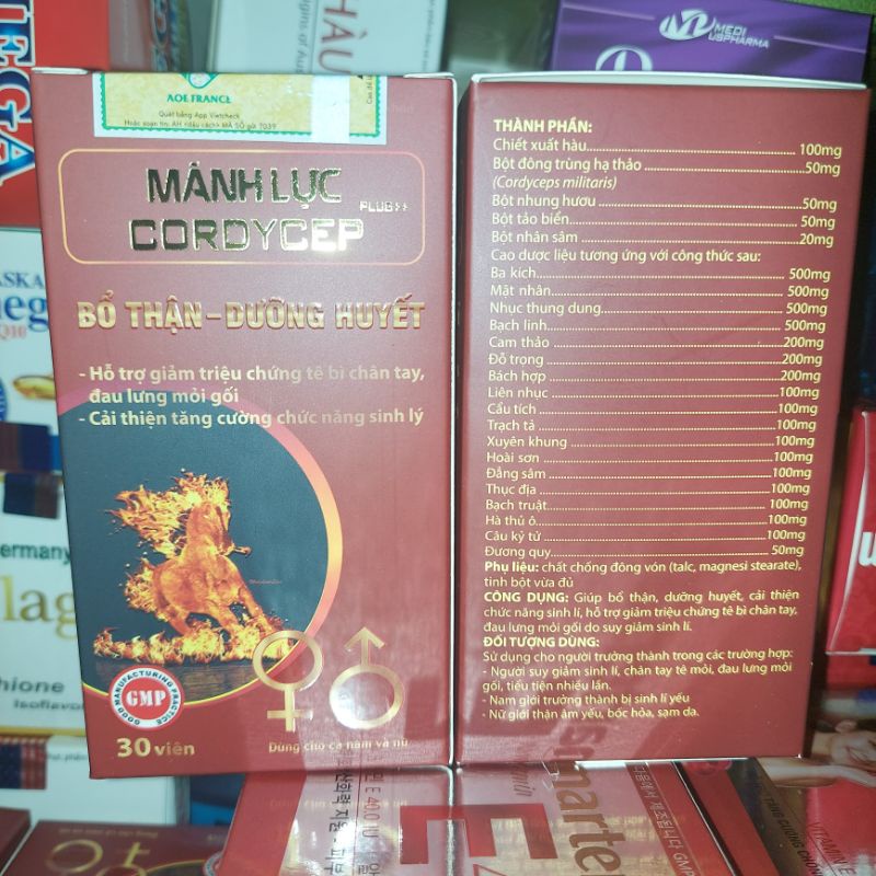 Mãnh lực  CORDYCEP Pluss : Khỏe thận- tăng cường sinh lý Nam