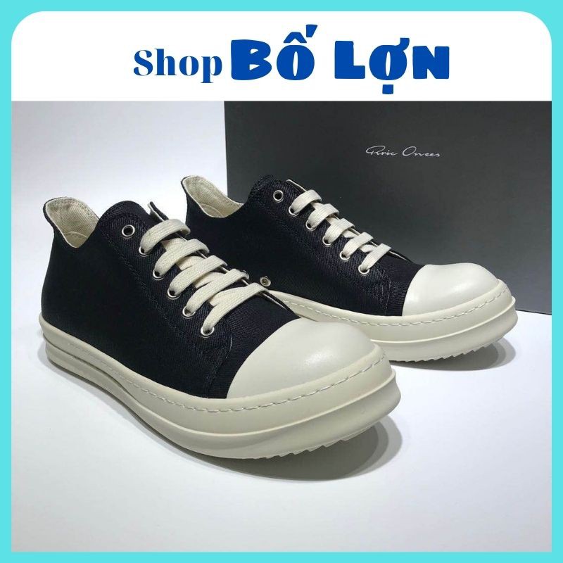 Giày Sneaker Rick Owen Cổ Thấp Đế Thơm Vani Cao Cấp Full Size Nam Nữ