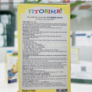 TPBVSK Sonno Fitobimbi 30ml - Hỗ trợ bé ngủ ngon