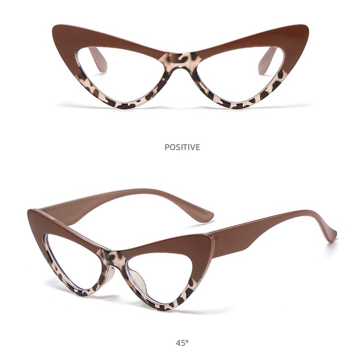 Mắt Kính Gọng Mắt Mèo Chống Ánh Sáng Xanh Thời Trang