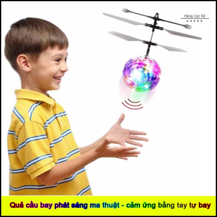 Máy Bay Cảm Ứng - Quả Cầu Phát Sáng Biết Bay - Đèn Led Cực Đẹp – Dễ Dàng Sử Dụng