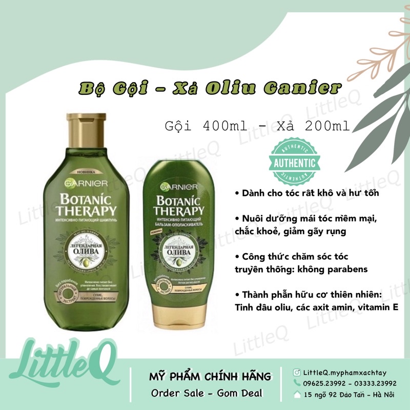 BỘ GỘI - XẢ Garnier Olive  chính hãng