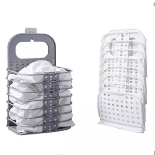 Giỏ nhựa treo quần áo gấp gọn