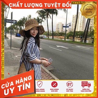 [Tặng Mã 70K – Hàng Chính Hãng] Váy sơ mi kẻ có túi