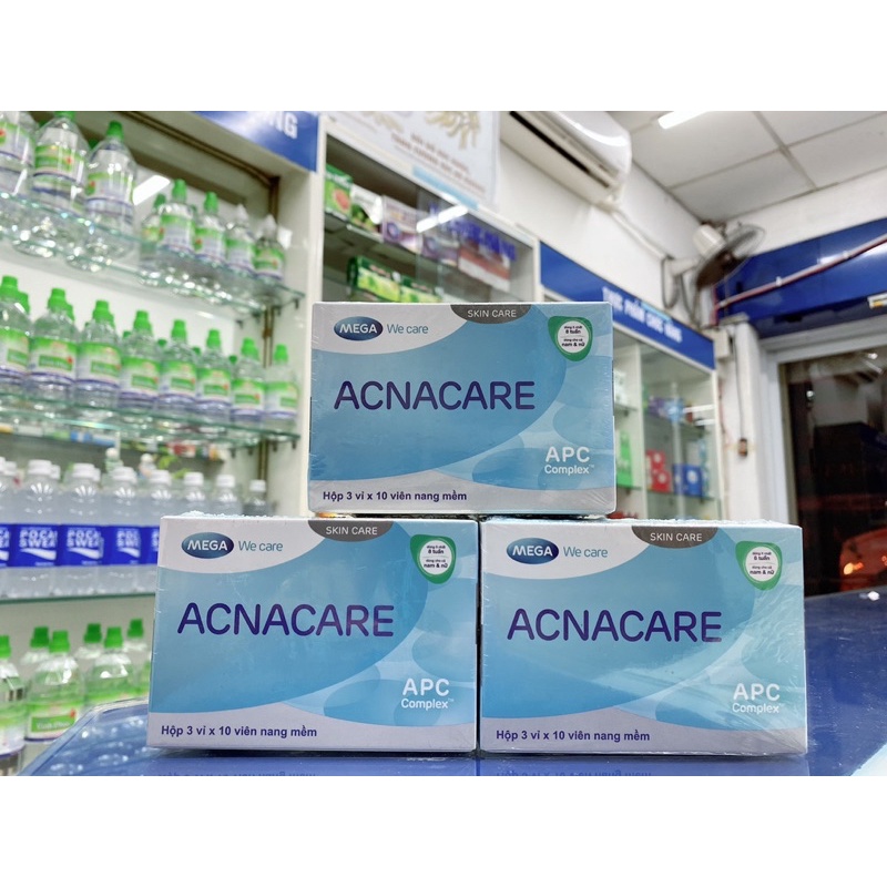 [Chính hãng] Viên uống ngừa mụn và giảm tiết bã nhờn Acnacare - Hộp 30 viên  Date mới