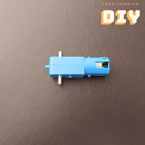 Động cơ giảm tốc 1:90 - DC 3V~6V, 2 trục đầu ra + Bánh răng kim loại