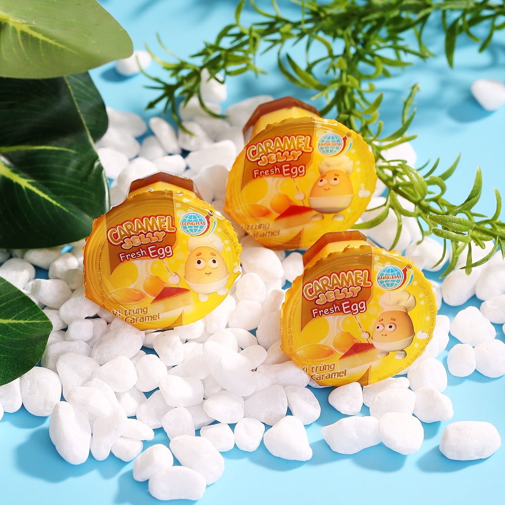 Thạch Caramel Lapatie Trứng Long Hải Trọng Lượng Túi 992 G