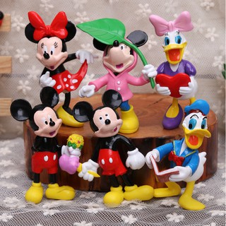 Set Micky MInnie Donald Daisy trang trí bánh kem