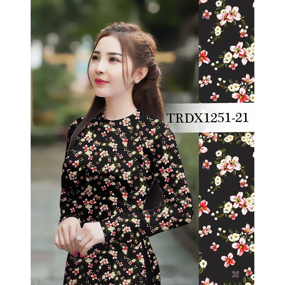 VẢI ÁO DÀI HOA NHÍ-VẢI SIÊU MỀM MỊN HỌA TIẾT HOA DỄ MẶC