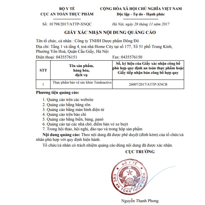 Viên Uống TENDOACTIVE - Giúp hỗ trợ phục hồi các trường hợp bị tổn thương gân – hộp 30 viên - Top1pharmacy