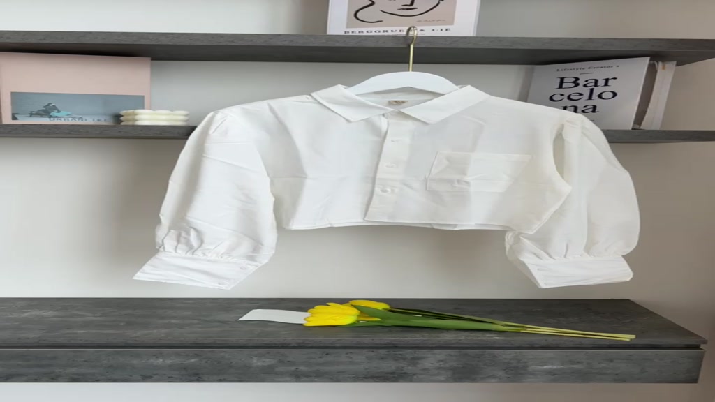 [Mã TOPMAY giảm đến 25k đơn 150k] Áo sơ mi kiểu nữ, Áo sơ mi dáng lửng tay dài xếp ly style Hàn Quốc | BigBuy360 - bigbuy360.vn