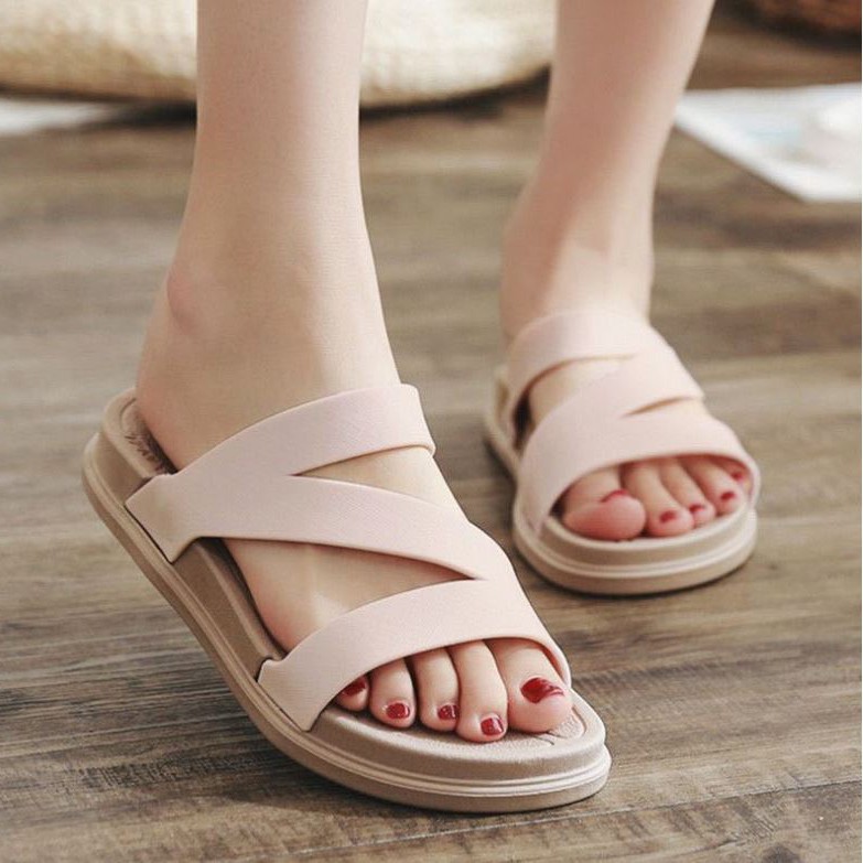 Dép nữ đẹp sandal nữ thời trang đế bệt 3cm cao cấp DN32